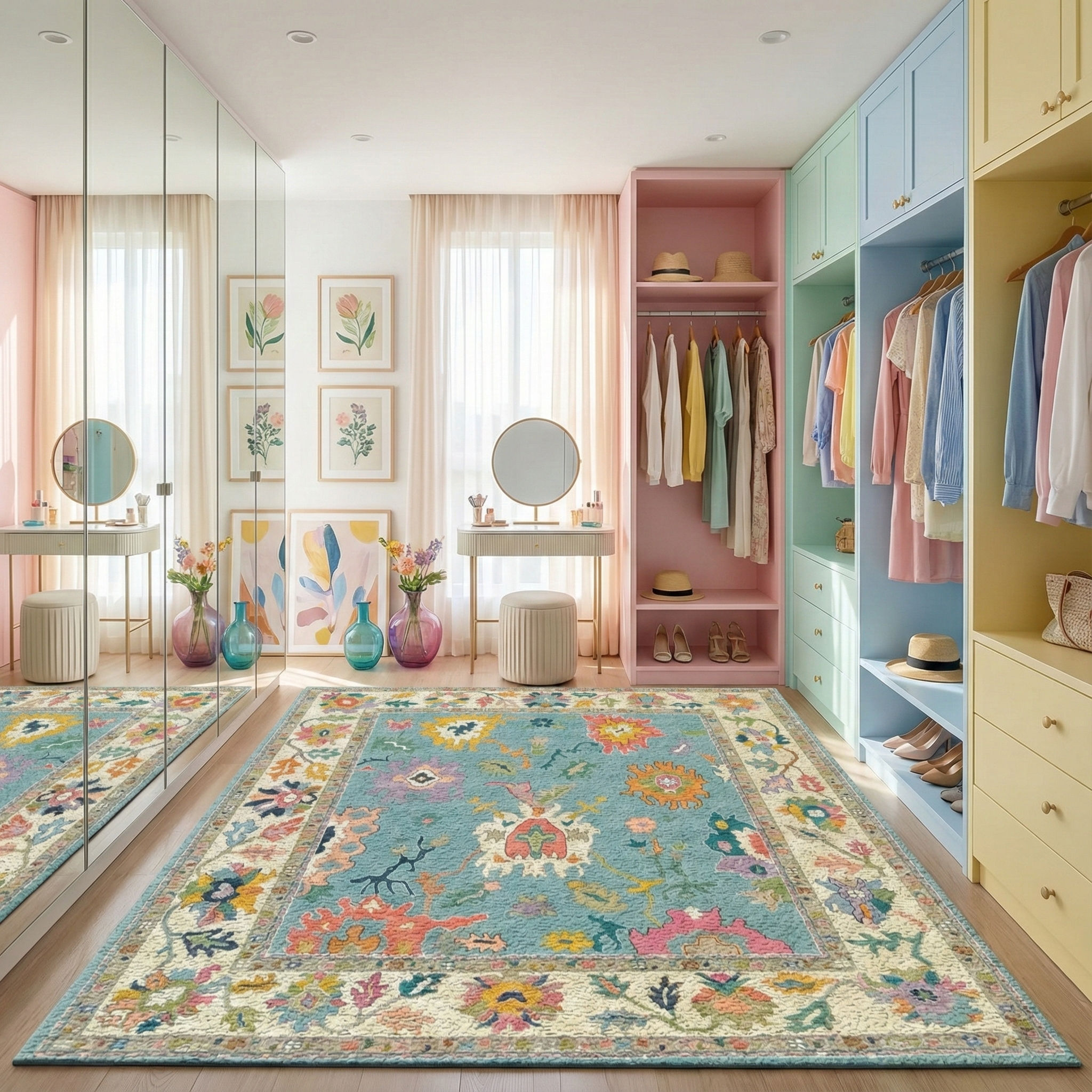 ORAVELIA - Hand Knotted Oushak Carpet
